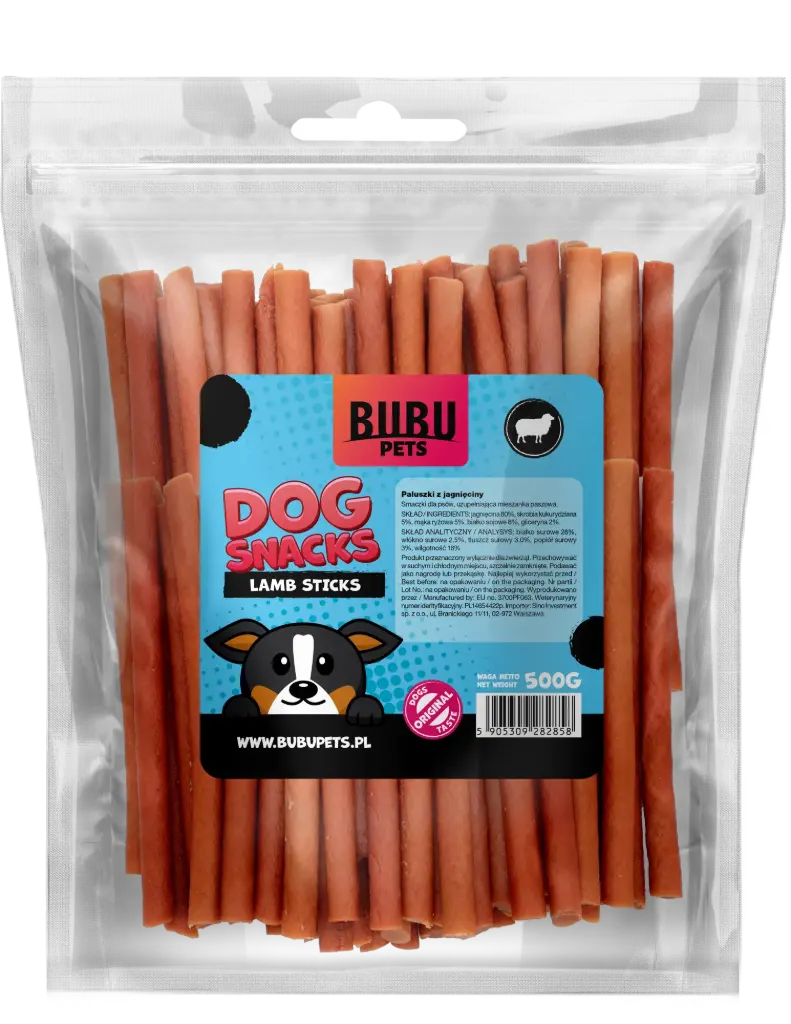  Dog treat 500g soft lamb sticks
