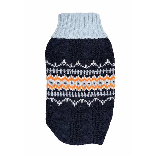 Nordic Comfort Knitted Sweater – Winter Warmth Edition - Blue