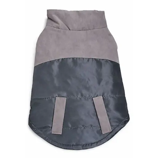 Two-Tone Winter Jacket – Grey & Charcoal