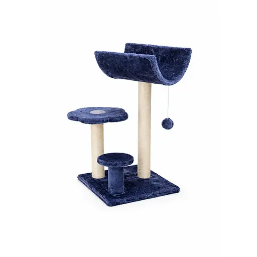 Compact Multi-Level Cat Tree with Hammock & Scratching Posts – Space-Saving Cat Tower (50.5cm)