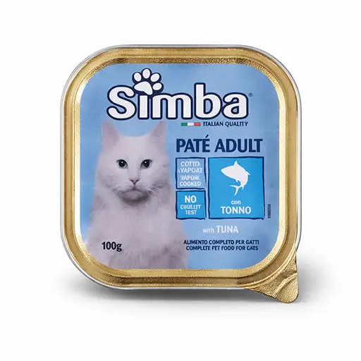 Adult Cat Paté – Simba Tuna Complete Meal 100g