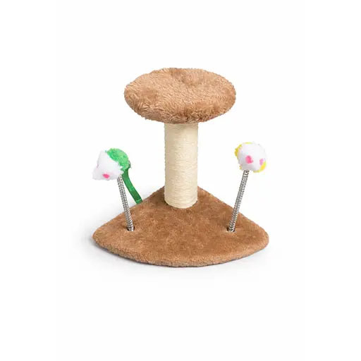 Premium Cat Scratching Post with Interactive Toys 17*17*20 cm