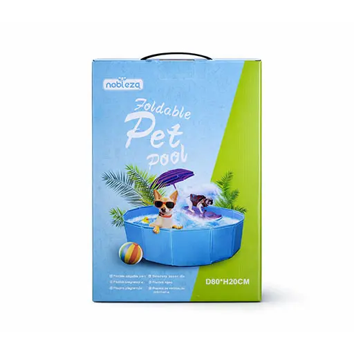 Foldable Pet Pool for Dogs – Portable Cooling Splash Pad