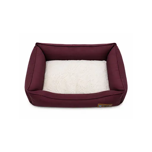 Pet Bed Premium Plush - Maroon