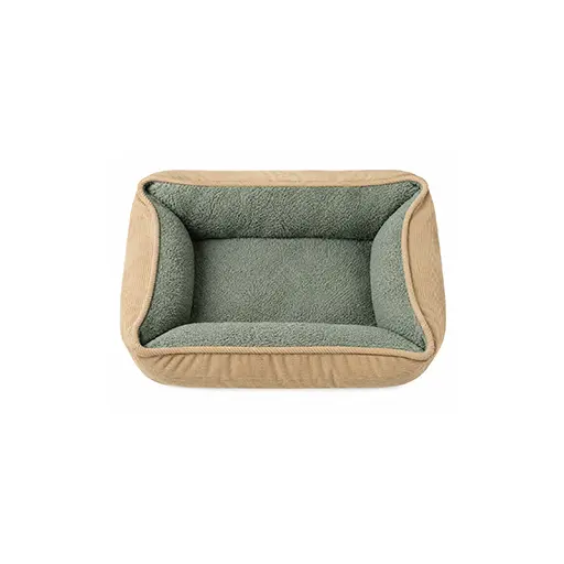 Pet Bed Luxury Beige & Green