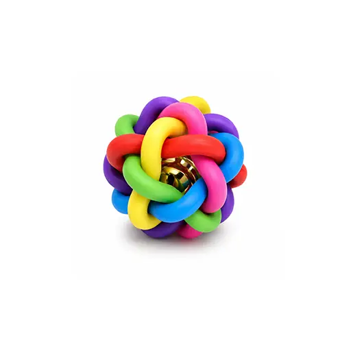 Rainbow Bell Pet Toy Ball