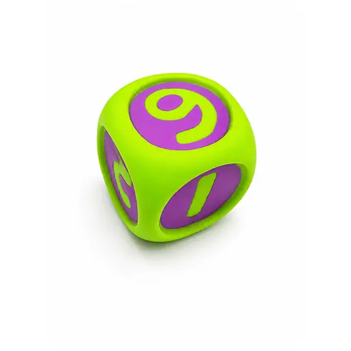 Interactive Number Cube Pet Toy with Squeaker