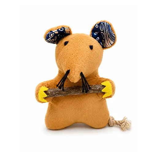 Plush Mouse with Catnip Stick Cat Toy