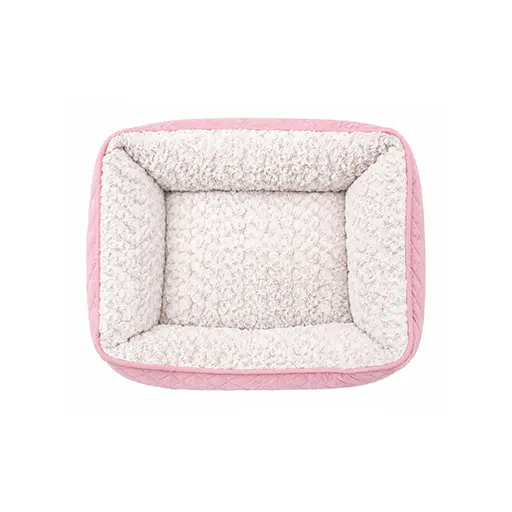 Luxury Pet bed with tufted cushion - BABY PINK