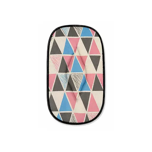 Premium Pet Cushion – Geometric Triangle Print