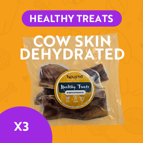 Healthy Treats - Cow Skin Dehydrated x3
