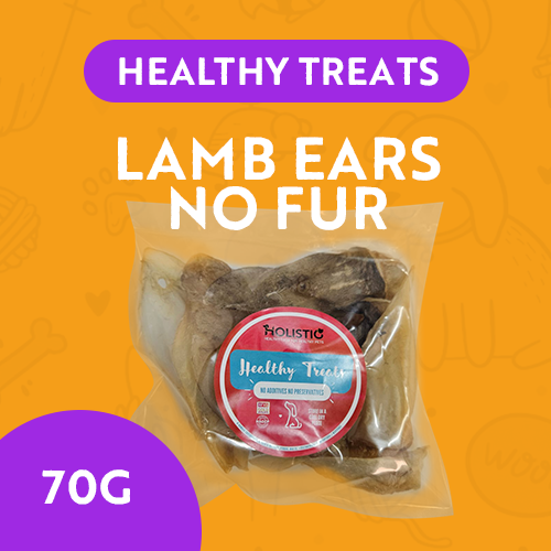 Healthy Treats - Lamb Ears no Fur Dehydrated 70gr