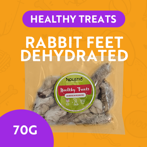 Healthy Treats - Rabbit Feet Dehydrated 70gr