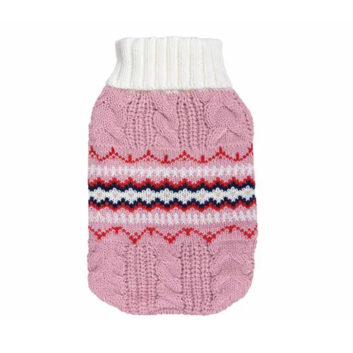Nordic Comfort Knitted Sweater – Winter Warmth Edition - Pink