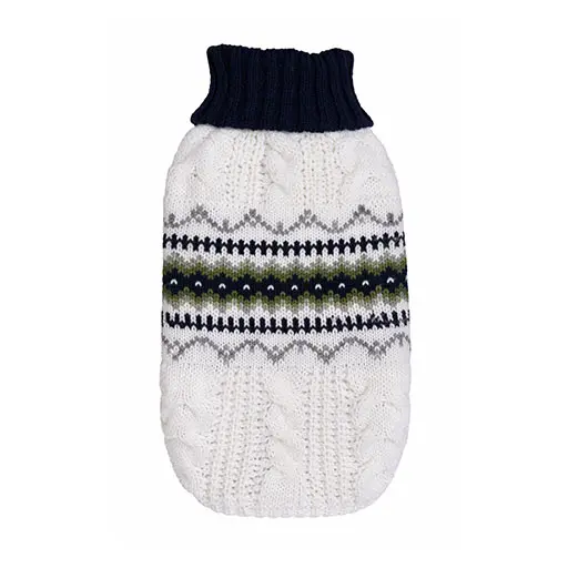 Nordic Comfort Knitted Sweater – Winter Warmth Edition - White