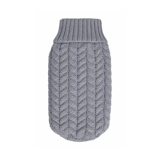 Nordic Cable Knit Winter Jumper – Classic Grey