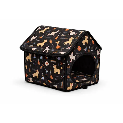 Comfort Cube Soft Indoor Pet House – Black
